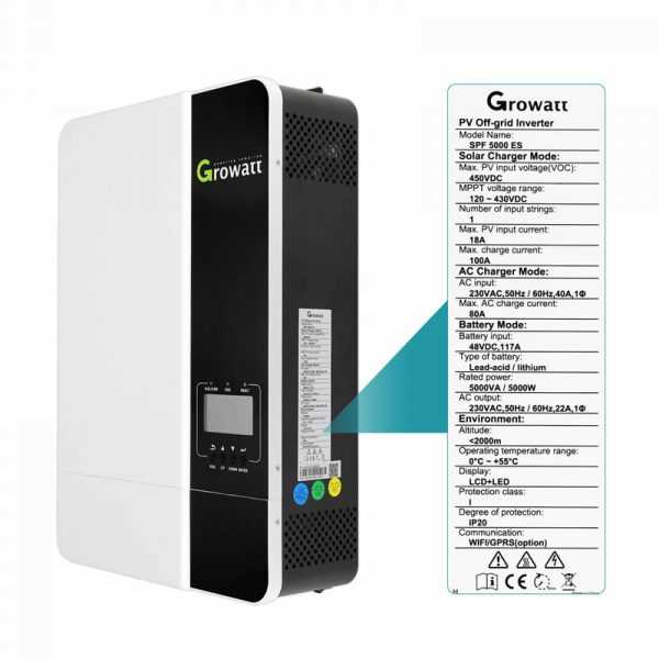 SPF 5000 ES OFF GRID, 5KW, 48V, BIG PV INPUT